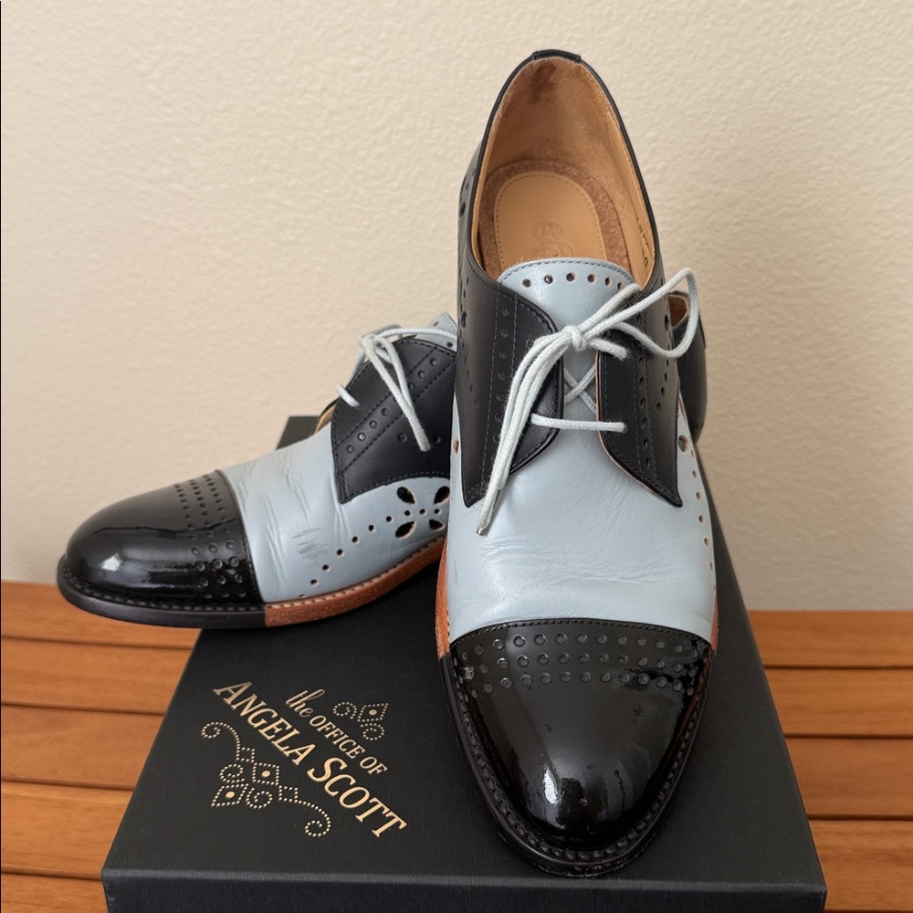 Office of Angela Scott Mr. Ava Derby Oxford Blueberry Size 38 8